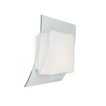 Besa Lighting Axis 10 Sconce, Opal/Clear, 1x9W LED AXIS10-LED-CL